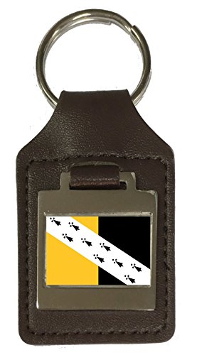 Porte-clés en cuir gravé Norfolk, l'accessoire quotidien de vos clés de voiture