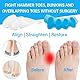 4 Paars Zehenstrecker, Zehenspreizer Hallux Valgus, Zehenstrecker Zur Linderung Von Hallux Valgus, Zehenspreizer für Frauen und Männer