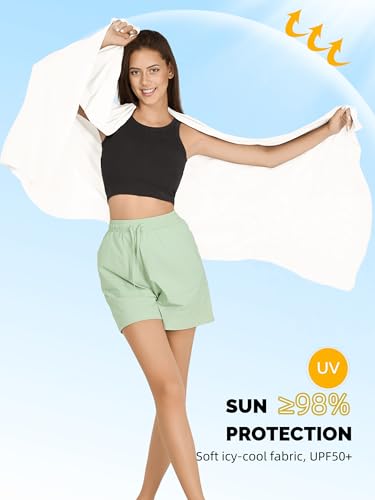 VENVSBEE Shawl Wraps For Women UPF 50+ UV Sun Protection Summer Shawl Lightweight Cooling Travel Scarf Beach Cover Up2