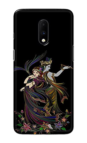 Image of Lord Radha and Krishna Hard Back Case Cover for OnePlus 6T / OnePlus 7 Back Cover -(J5) VNS2223