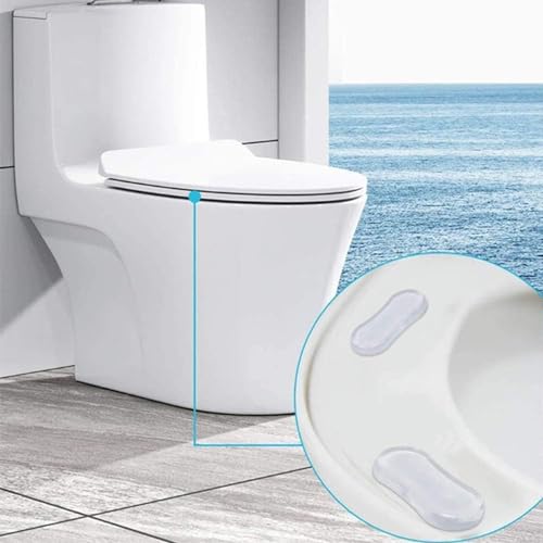 10 Stück Wc Sitz Puffer Wc Deckel Puffer Wc Deckel Stopper, Gummipuffer Selbstklebend Klobrille Ersatzteile Puffer,Reduzieren Geräuschlücken, Gummipuffer Wc Sitz Für Zuhause Büro Hotel (Weiss)
