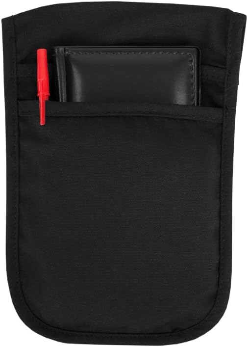 JRC Ritz CL2PSPOUCHBK Chef's Line Pouch Apron 7-1/2" x 12" Long with 2 Pockets (Case of 12)