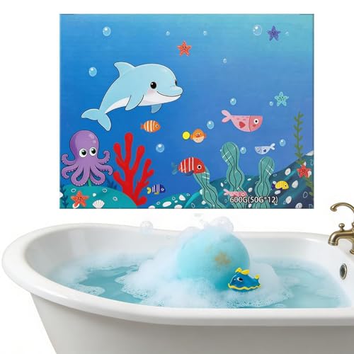 Boule de bain à bulles et bain mousse nettoyant corps avec sels effervescents pour enfants