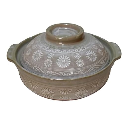 Japanese Clay Pot Donabe, 2300ml, for 3-4 People, White, Product of Mie, Japan