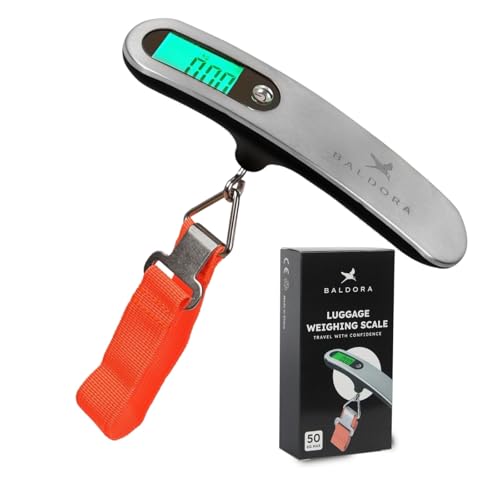 Image of Digital Luggage Weighing Scale, 50 kg Weight Capacity for Flights Travel, Home, Shop with LCD Display, Portable Steel Machine with 50 kg Weight Capacity
