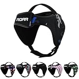 ROAR-INT Wrestling Headgear Men BJJ Ear Guard Protection MMA Grappling Cauliflower Helmet (Eagle-Blue, One-Size)