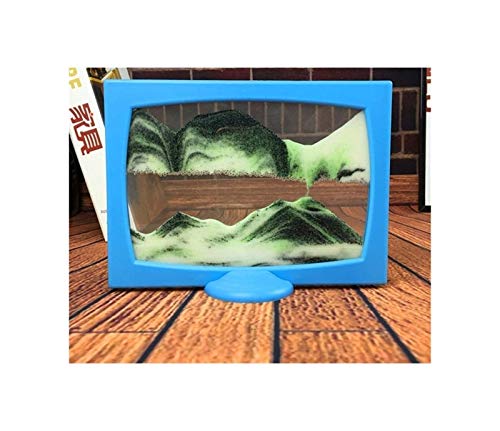 Jszzz Creativa en Movimiento en 3D Que Fluye de Arena Imagen dinámica for Sacar la Arena de Fotos del Paisaje de Reloj de Arena Inspirer Niño inspiración T