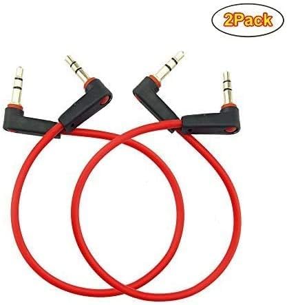 Cable Auxiliar 3.5mm Macho a Macho 8 pulgadas 2Pack miniatura 2