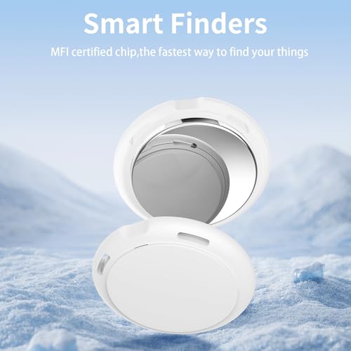 Image of 2 Pack Tracker Tags [Apple MFi Certified] Pair with Apple Find My (iOS Only) Bluetooth Air Smart Tags Key Finder Item Locator Waterproof Finder Worldwide Tracking for Pets Wallet Backpack Dogs Luggage