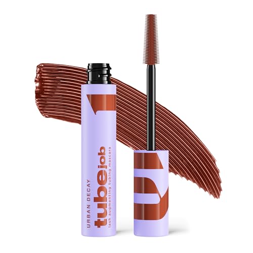 Urban Decay Tube Job Lash Augmenting Tubing Red Mascara - 24HR Lift Lengthen & Volume Mascara Anti-Clump Anti-Smudge Sweat & Water Resistant Wear Washable - Auburn Red (0.29 fl oz)