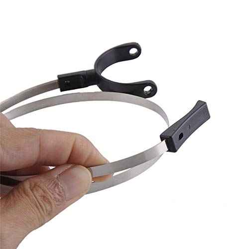 Werkzeuge 15x LED-Hands-Free-Augenlupe Reparaturbrille Lupe Stirnband ABS-Linse Metall Kompatibel mit Schmuck-Uhrmacher-Lupe Vergrößerungsglas