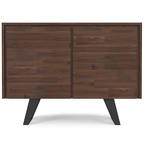 SIMPLIHOME Lowry 40" Cabinet in Distressed Charcoal Brown (Set of 2) by SIMPLIHOME - Used condition - Image 5