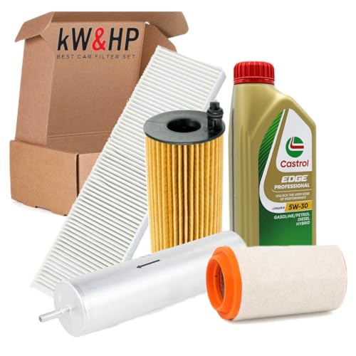 KIT TAGLIANDO COMPLETO DI 4 FILTRI + 5LT OLIO MOTORE CASTROL_5W30 COMPATIBILE CON MINI COUNTRYMAN COOPER D 2.0