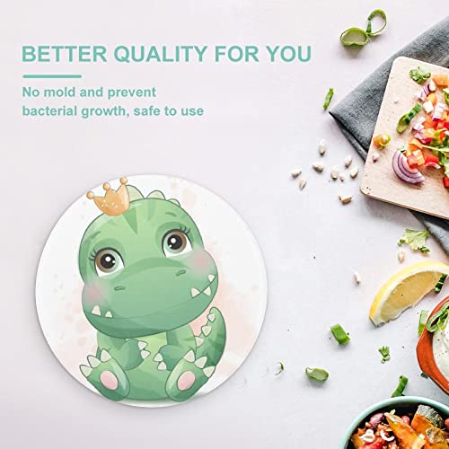 Planche à hacher dinosaure avec format compact 20 cm pour aliments