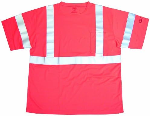 CLC Custom Leathercraft SS11X Hi-Viz ANSI Class 2 Short Sleeve T-Shirt, Orange, Extra Large