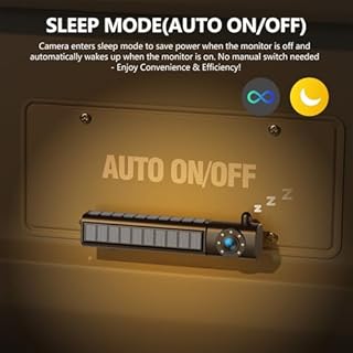 DVKNM Solar Wireless Backup Camera, 1080P 5" IPS Monitor & Auto On Off Back Up Camera, 2 Mins Easy Setup Battery Powered Night Vision Waterproof, Reverse Camera for Car SUV Truck Van Trailer