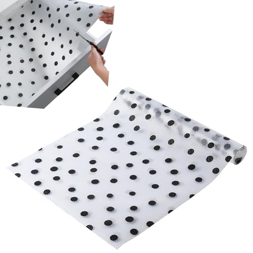 Tappetino antiscivolo per cassetti, materiale impermeabile, non adesivo, 120 cm x 45 cm, ritagliabile, per armadi da cucina, scaffali