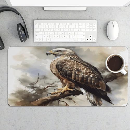 Mouse Pad grande estampado Watercolor de halcón 60x30 cm miniatura 5