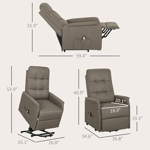 Sillón Power Lift Plegable Café miniatura 2