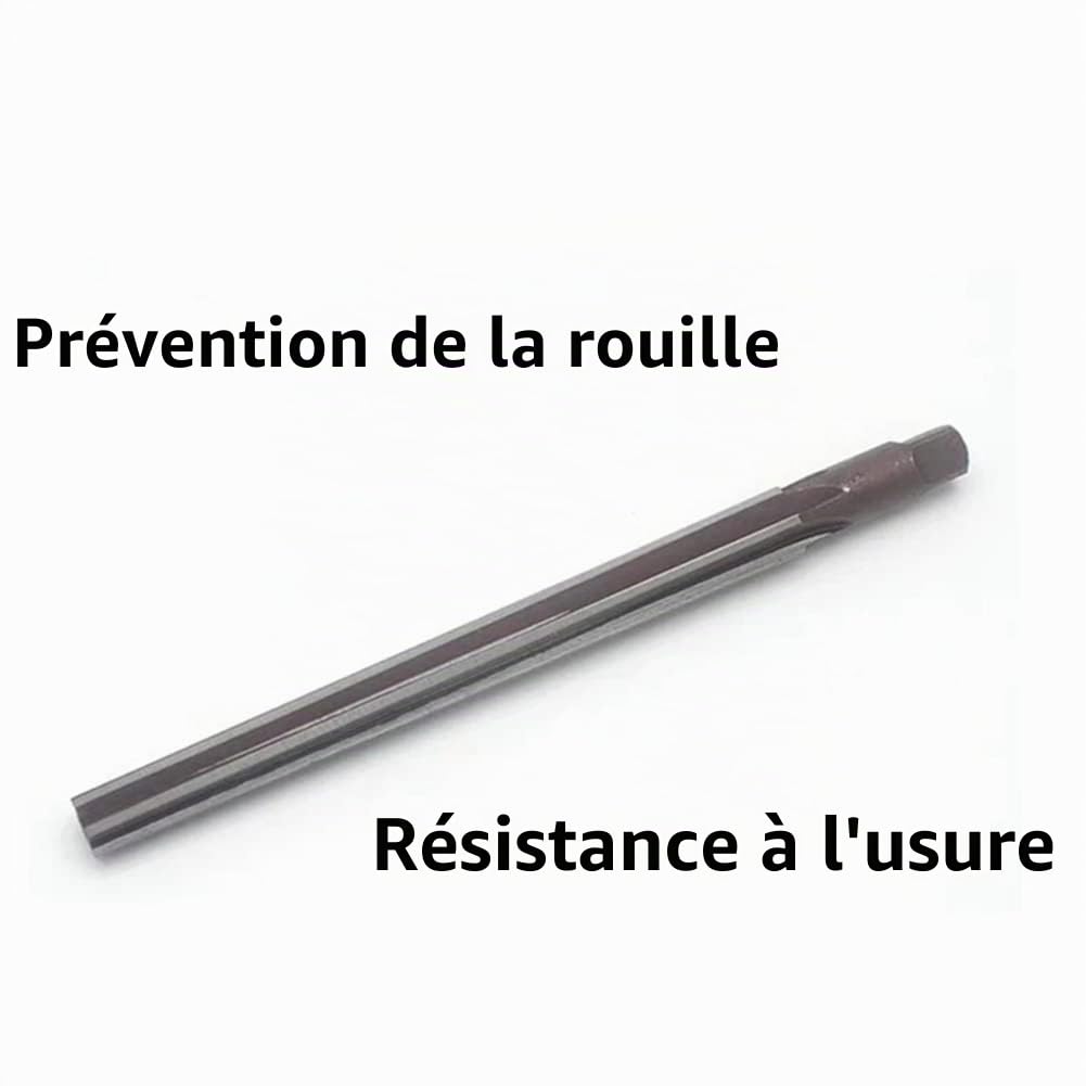 SPORTARC Lot de 6 alésoirs coniques 1:50 degrés coniques pointus manuel 3/4/5/6/8/10 mm, alésoir conique morse