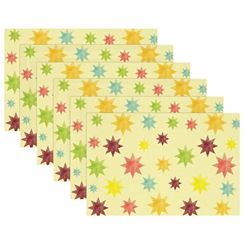 Sets de table rétro colorés pour protéger la table des rayures