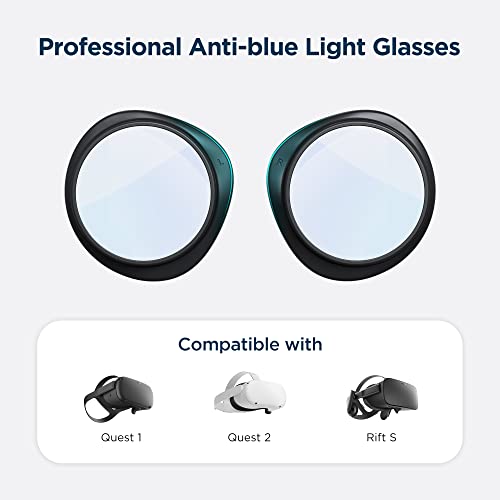 KIWI design Aangepaste blauwlichtblokkerende bril Compatibel met Quest 2, Quest en Rift S VR-accessoires (1 paar) - Image 8