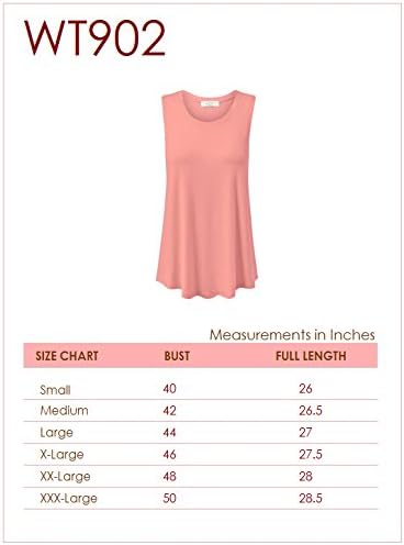 MBJ Womens Basic Wide Armhole Loose Fit Tank Top - Made in USA