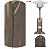Heavy Duty Tabletop Heater Cover, 38'' H x 24'' W x 24'' D Round Stand-Up Patio Heater With Table Cover-420D Oxford Silver Coated Fabric Waterproof & Dustproof for All Weather Protection (Brown)