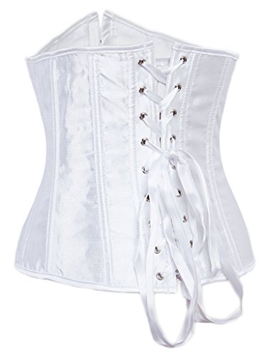 Image of Alivila.Y Fashion Womens Sexy Satin Vintage Underbust Waist Training Corset Bustier