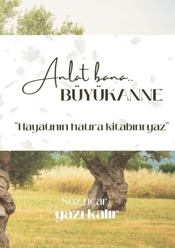 Anlat bana Büyükanne - en güzel ve özel Büyükanne Hediye si. Soru / Hatira Kitabi. Türkce