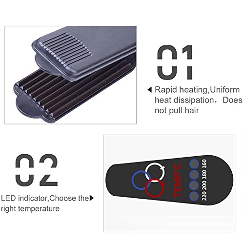 Plancha para cabello con placas cerámicas y titanio miniatura 3