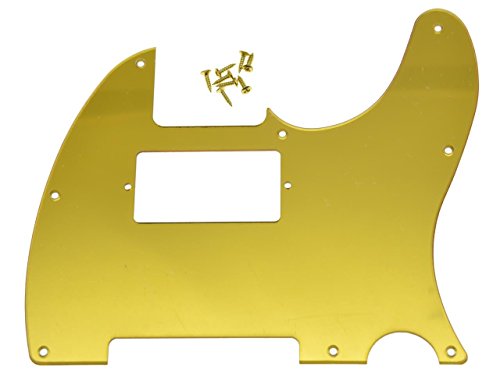 Pickguard Tele Humbucker miroir doré haut de gamme Kaish pour guitare Telecaster