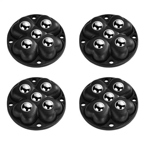Pequeños rodillos de dispositivo | Pequeños tapones de rodillos - Colgantes pegajosos, bola de rodillo de dispositivo con rotación de 360 grados para cubo de muebles