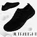 RJYWGS Barefoot Shoes Women Tennis Gym Sneakers Running Zero Drop Sport Lightweight Trail Minimalist Breathable Comfortable Household Yoga Shoes AllBlack Size 7