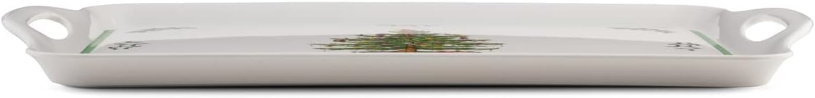 Spode Christmas Tree Melamine Serving Tray with Handles, 19-1/4-Inch