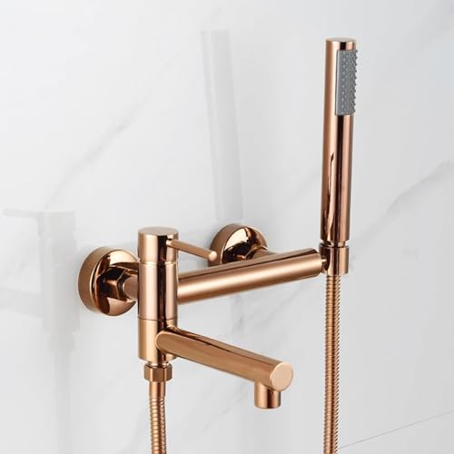 Batidora de Ducha de baño, Grifo, bañera de bañera de baño cepillada con Toque de baño Cepillado con bañera bañera de baño con batidora de Ducha baño de Agua fría táctil Ducha de Ducha, Cabe
