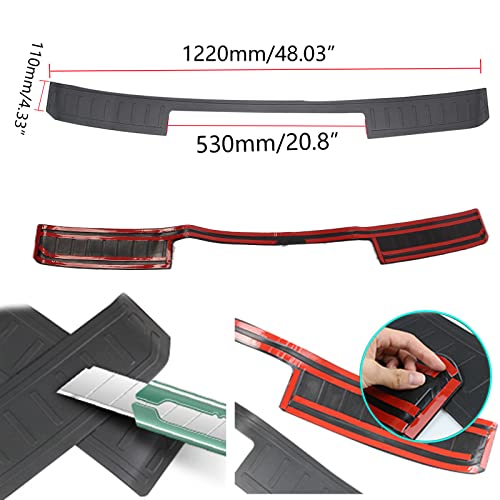 Yiuiy Rear Bumper Guards Cover Trim Compatible With Ford Bronco Sport Trunk 2021 2022 2023（Cx430 4 Door） Bumper Guards, Trunk Door Entry Guards Accessory Trim Cover, Exterior Accessories #TOP1