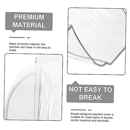 Homoyoyo Capa de chuva para máquina de controle de acesso campainha tampa da máquina de atendimento