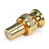 Monoprice BNC Male to RCA Female Adaptor - Gold Plated (Tamaño: Single PCS)
