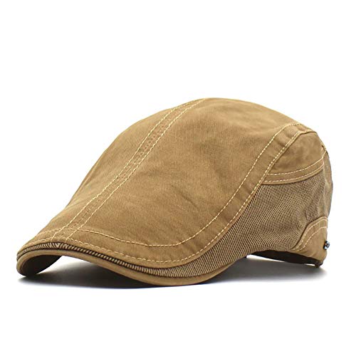 Adantico Herren Schirmmützen Beret Flatcap (Khaki) Cover