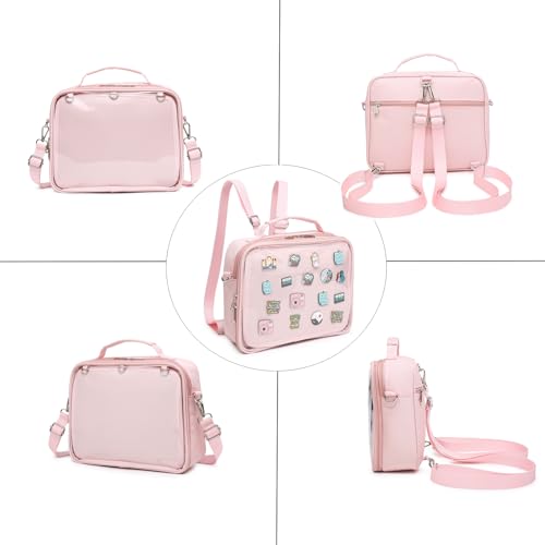 Image of CHERRY SAUCE Dopamine Color Ita Bag Backpack Satchel Oxford Crossbody Messenger Shoulder Bag