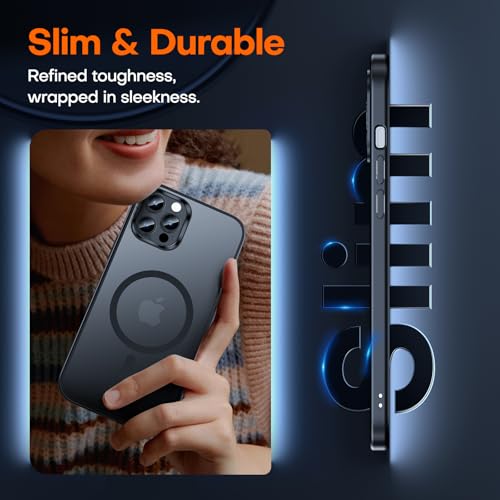 Image of TAURI for iPhone 13 Pro Case, Compatible with MagSafe, Matte Black