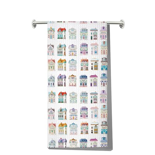 JNIAP Spice Kitchen Towel Spice Jar Lover Gift Porcelain Spices Jar Dish Towel Spices Houses Kitchen Towels (Color Houses kt)
