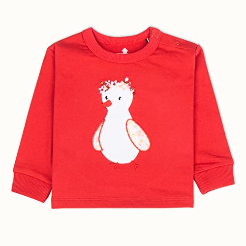 Image of ARIEL Cotton Fleece Clothing Sets For Boys & Girls - Unisex Winter Clothing Sets Full Sleeve T-Shirt & Pant, Red