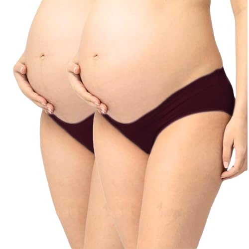 Image of FASHIOSPICE Comfy Maternity Panties| Low Waist V Shape Design Hipster| Super Comfortable Even After C-Section Delivery of Pregnant Women| Pure Cotton