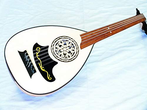 Arab String Instrument Long Neck Arab Oud W/Softcase