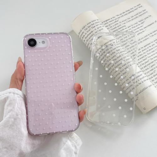 QLTYPRI Cute Polka Dot Phone Case for iPhone 17e/iPhone 16e, Clear Big Dot by QLTYPRI - Used condition - Image 7