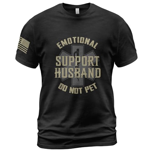 Emotional Support Human T-Shirt, Do Not Pet Husband Shirt, Funny Shirts for Husband