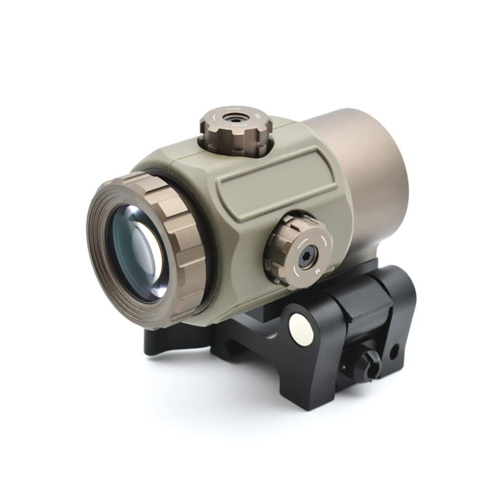 G43 Micro Loupe 3X Loupe 3X avec interrupteur latéral Quick détachable QD Mount pour la chasse