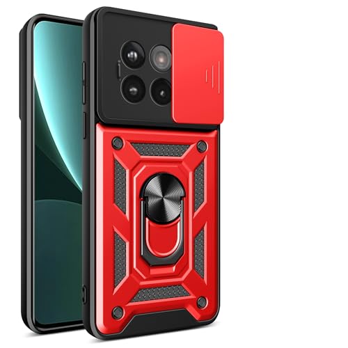 Housse de protection pour OnePlus 13R 5G CPH2647 anti-rayure avec cache caméra rouge